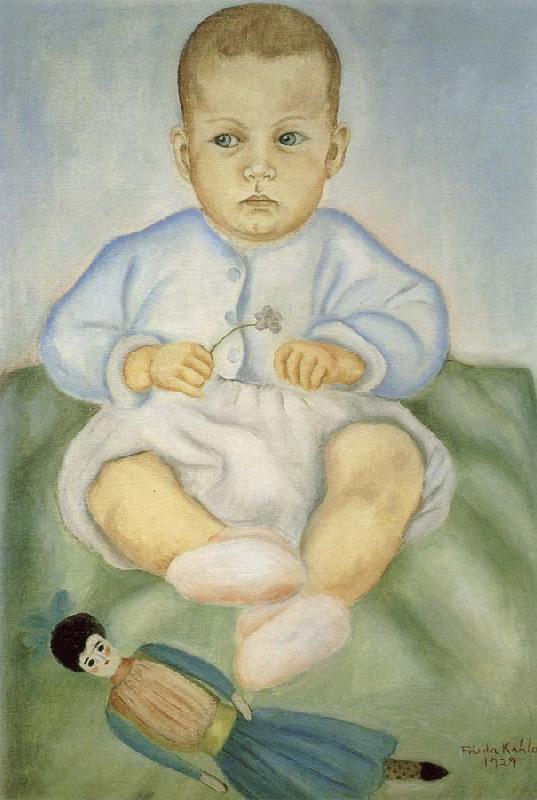 Frida Kahlo The little girl fold the diaper